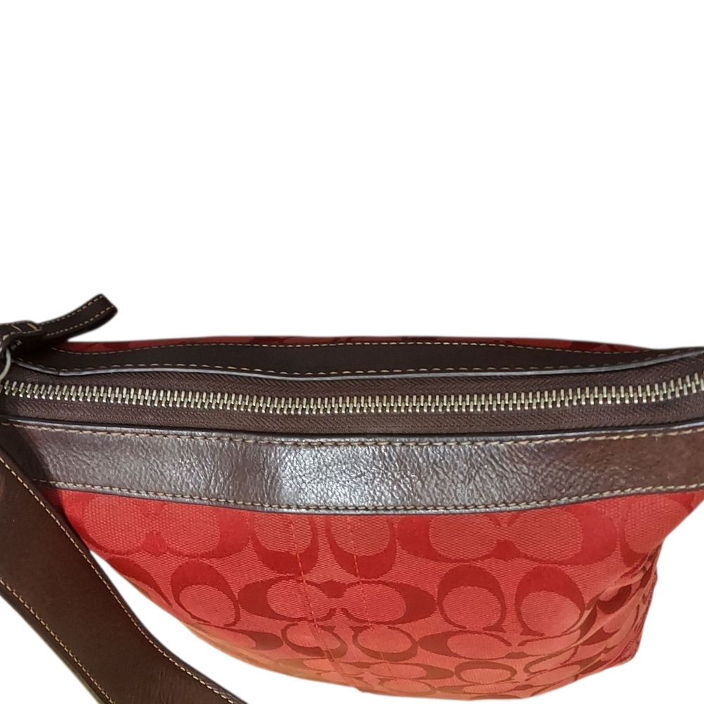 Coach Y2K Jacquard & Leather Shoulder Bag Great Condition - Picture 7 of 15